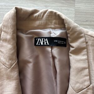 Zara blazer in cream tan